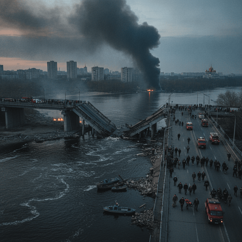 Russia hits second major bridge in Ukraine's capital Kyiv