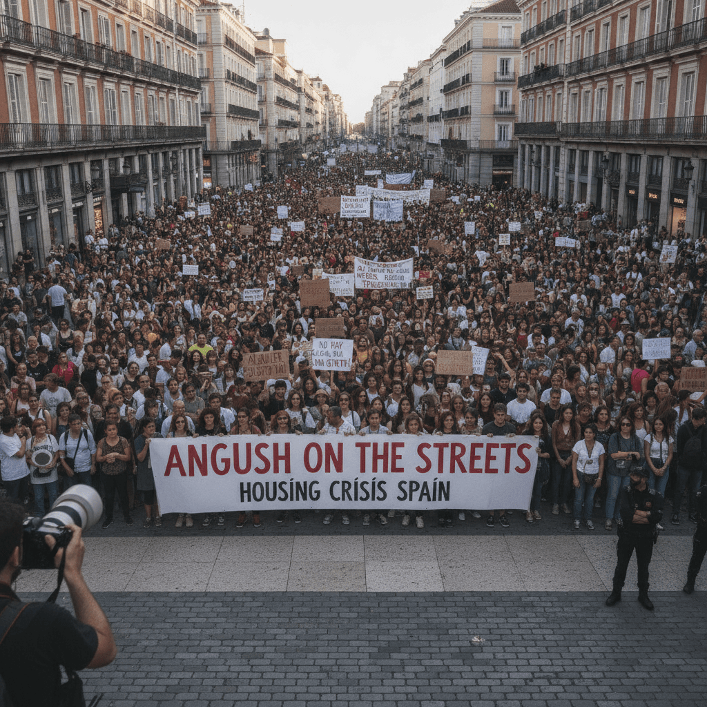 'Anger in the streets': Tens of thousands protest in Spain over housing crisis