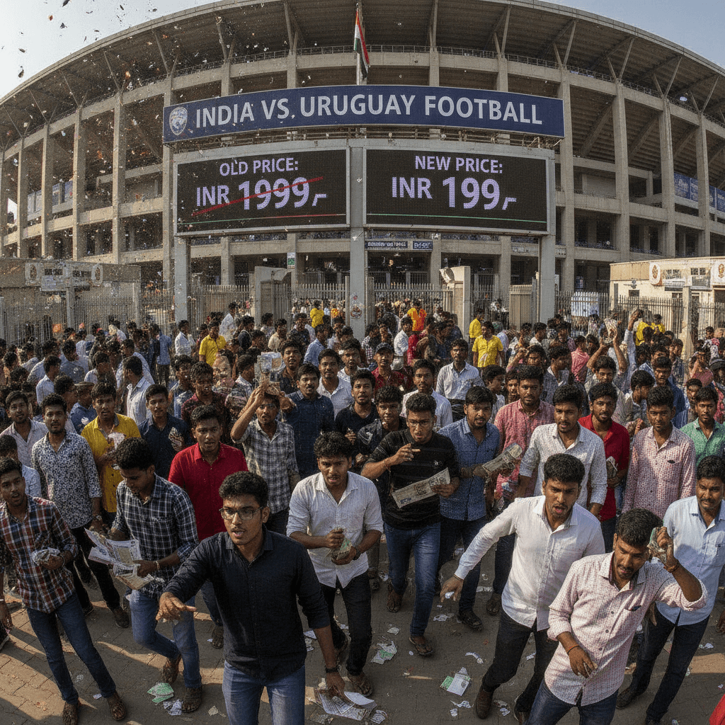 India vs Uruguay tickets crash from INR 1999 to INR 199 as organisers make 90% price cut ahead of next clash