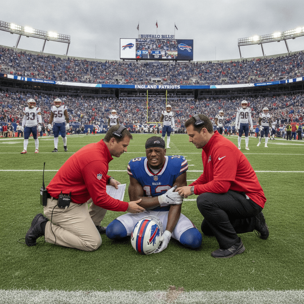 What happened to DJ Moore vs Patriots? Latest injury update on Bills WR