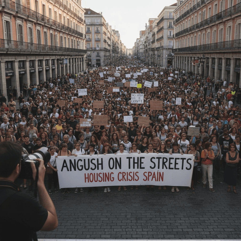 'Anger in the streets': Tens of thousands protest in Spain over housing crisis