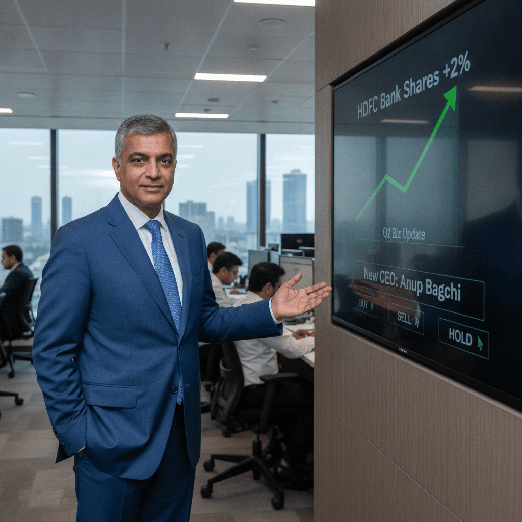 HDFC Bank shares rise 2% after appointing Anup Bagchi as new CEO, Q2 biz update. Buy, sell or hold? 