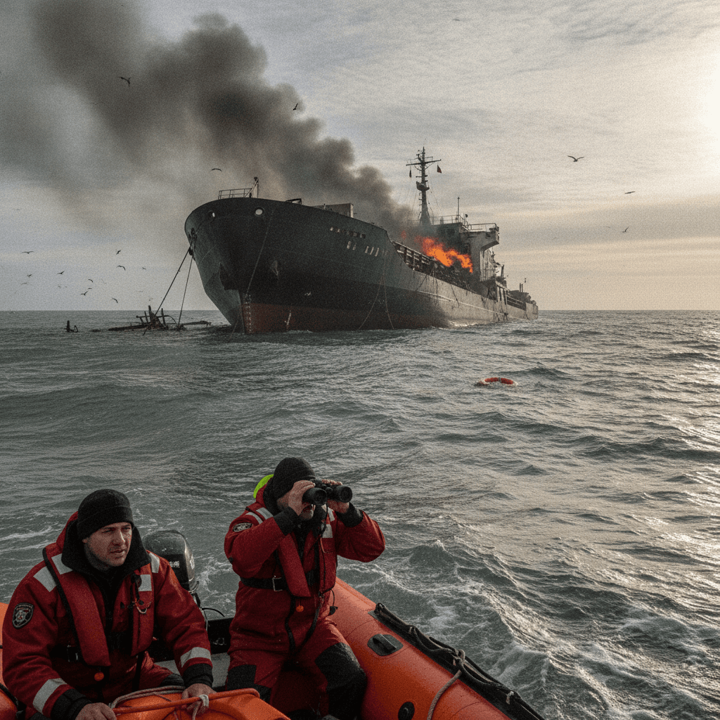 Ship sinks and crew missing after Black Sea drone attack