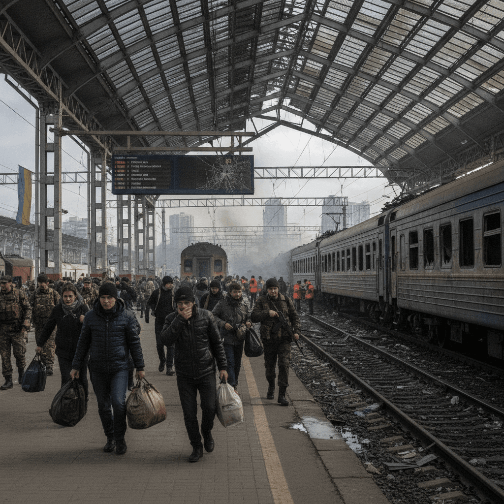 Fear and disruption for Ukraine's rail passengers as Russia escalates drone attacks