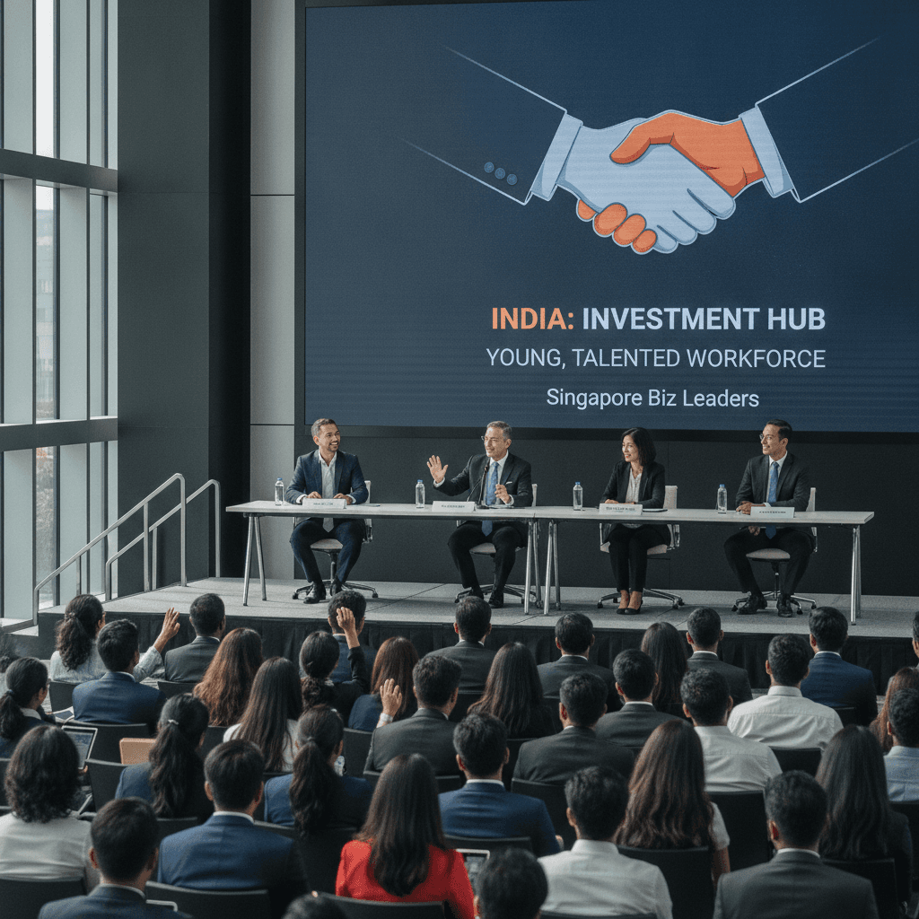 India emerges as major investment destination with young, talented workforce: Singapore biz leaders 