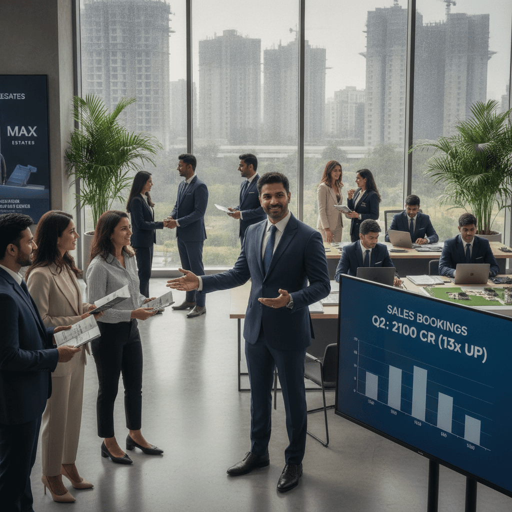 Max Estates sales bookings surge over 13-fold to Rs 2,100 crore in Q2 