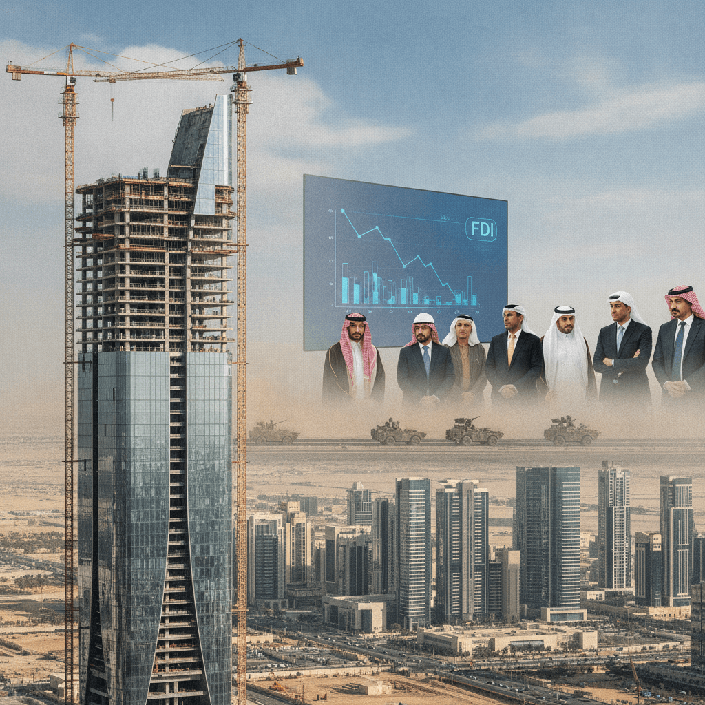 Saudi’s economic transformation collides with war and falling FDI 