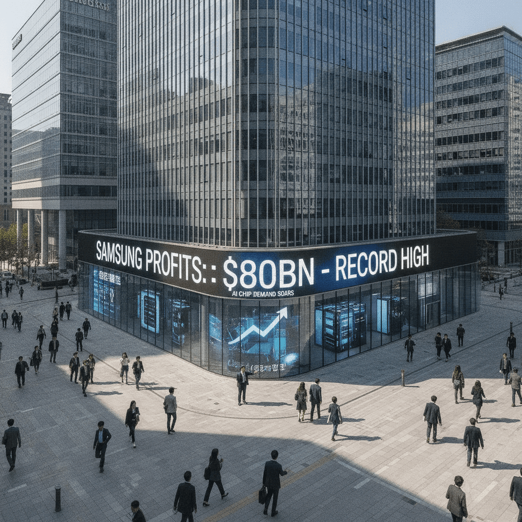 AI chip boom pushes Samsung profits to record $80bn