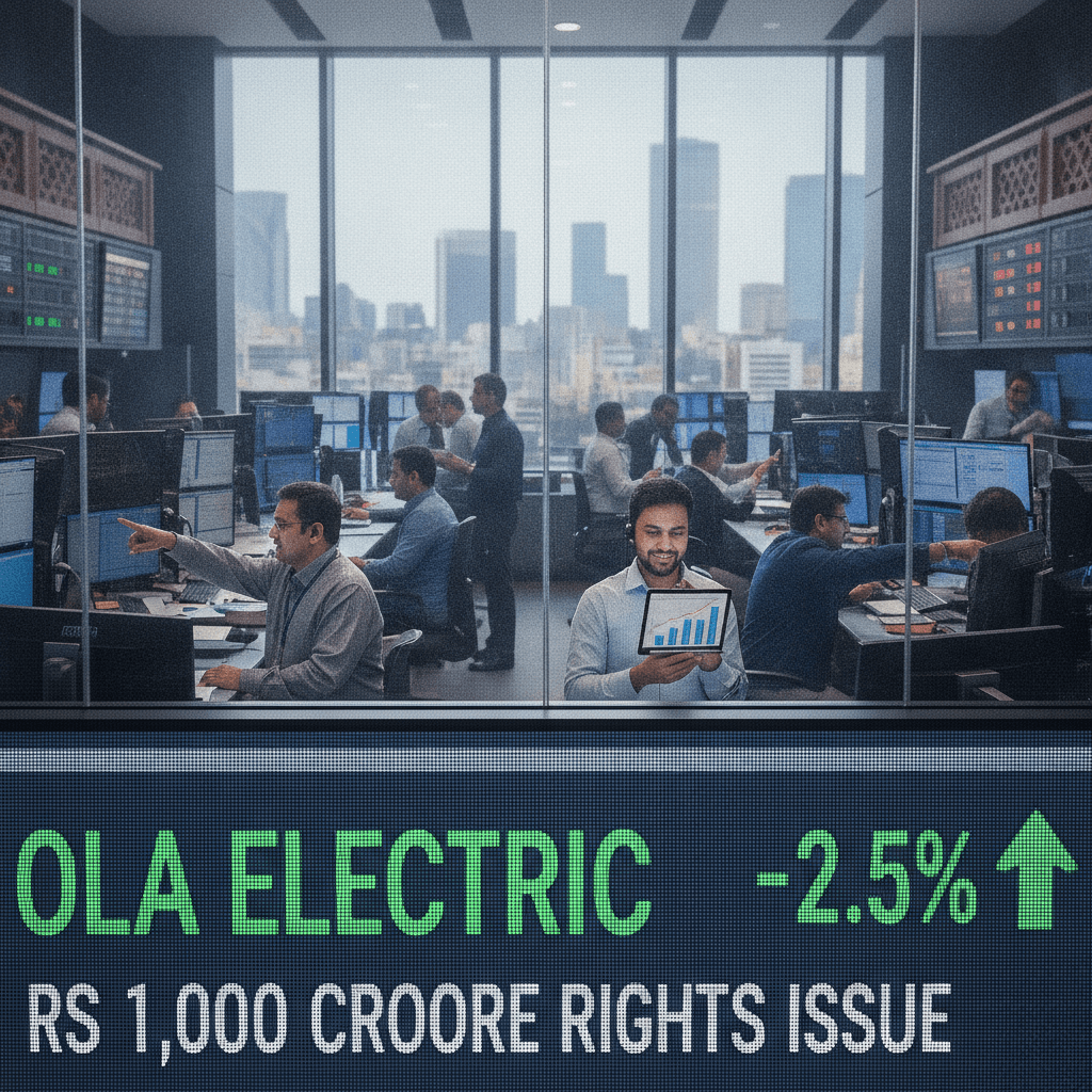 Ola Electric shares in focus as EV maker plans Rs 1,000 crore rights issue; stock up 63% from 52-week low 