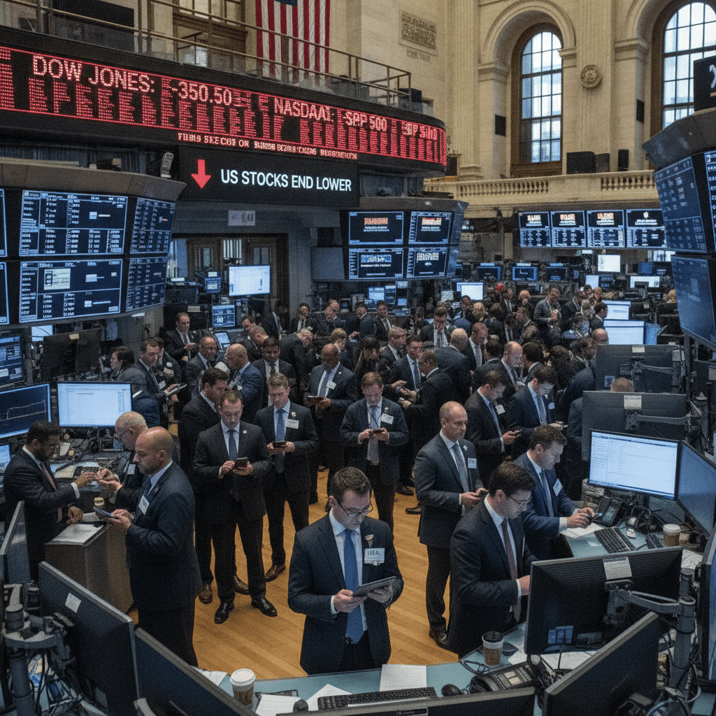 Dow Jones| Nasdaq | US Stock Market Today | Live: US stocks end lower, retreating from record highs as Treasury yields climb 