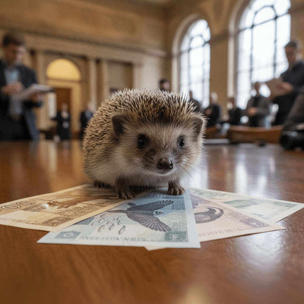 Hedgehog among four animals chosen to feature on new banknotes