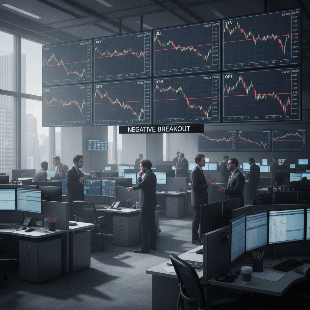 Negative Breakout: These 6 stocks cross below their 200 DMAs 