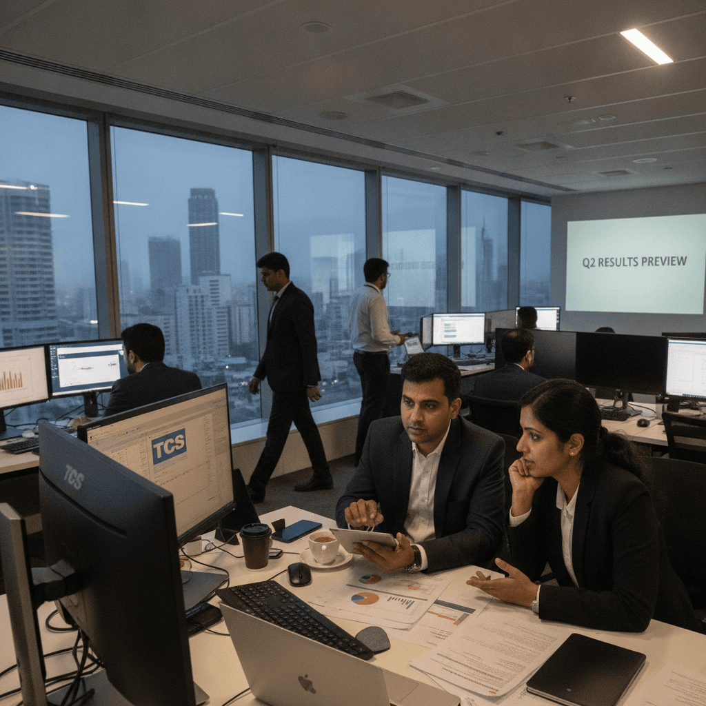 Calm or chaos? TCS shares in focus ahead of Q2 results. 5 things investors should watch out for 