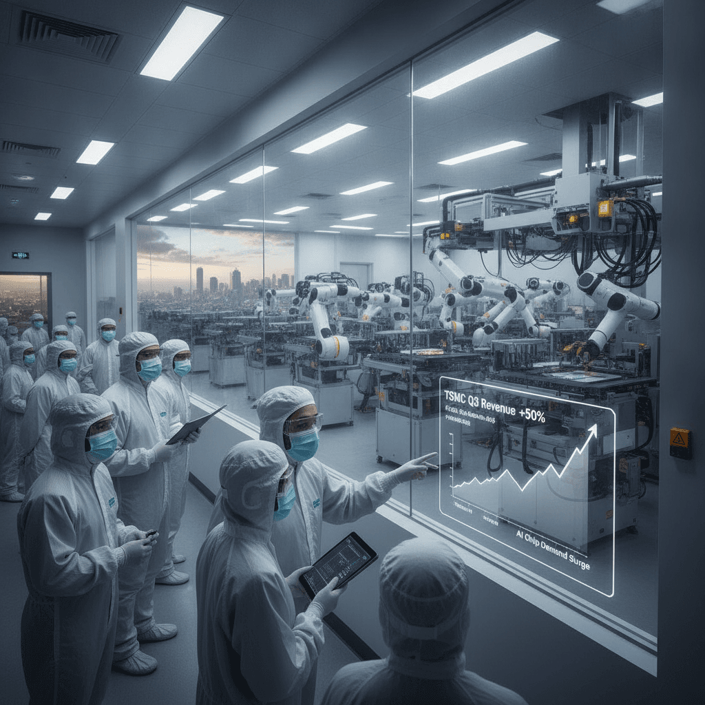 Global Market: TSMC third-quarter revenue jumps 50% as AI chip demand surges 