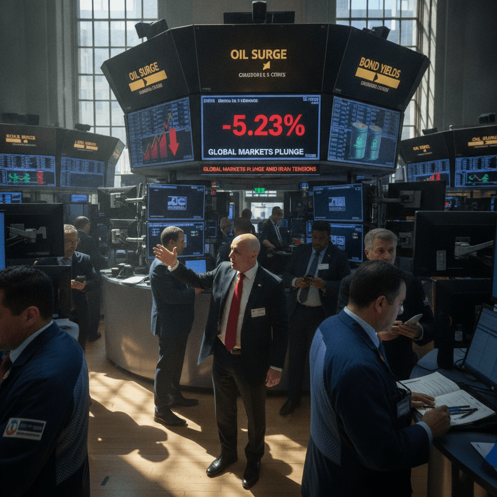 As Trump eyes a new set of major combat operations in Iran, rising oil prices and European bond contagion risk are sparking a global selloff in stocks