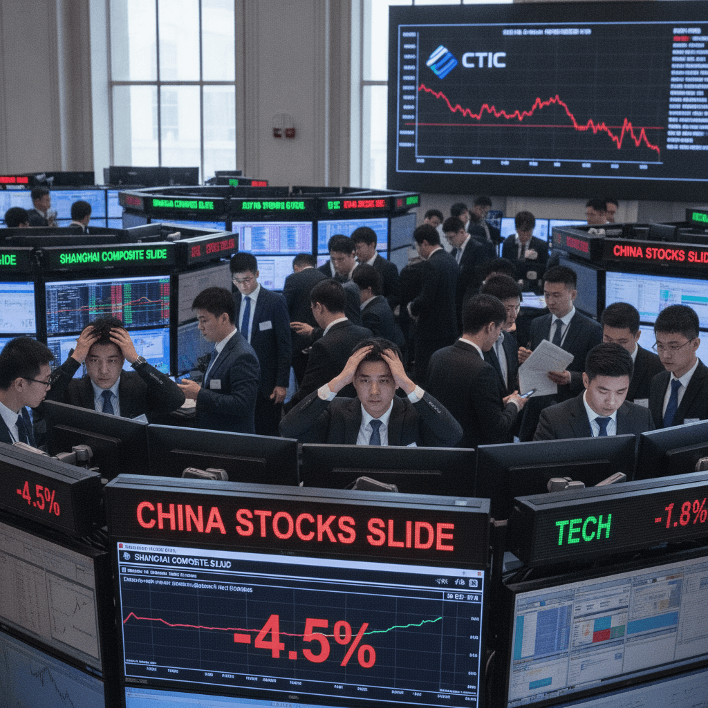 Global Market: China stocks slide as tech valuations face earnings test 