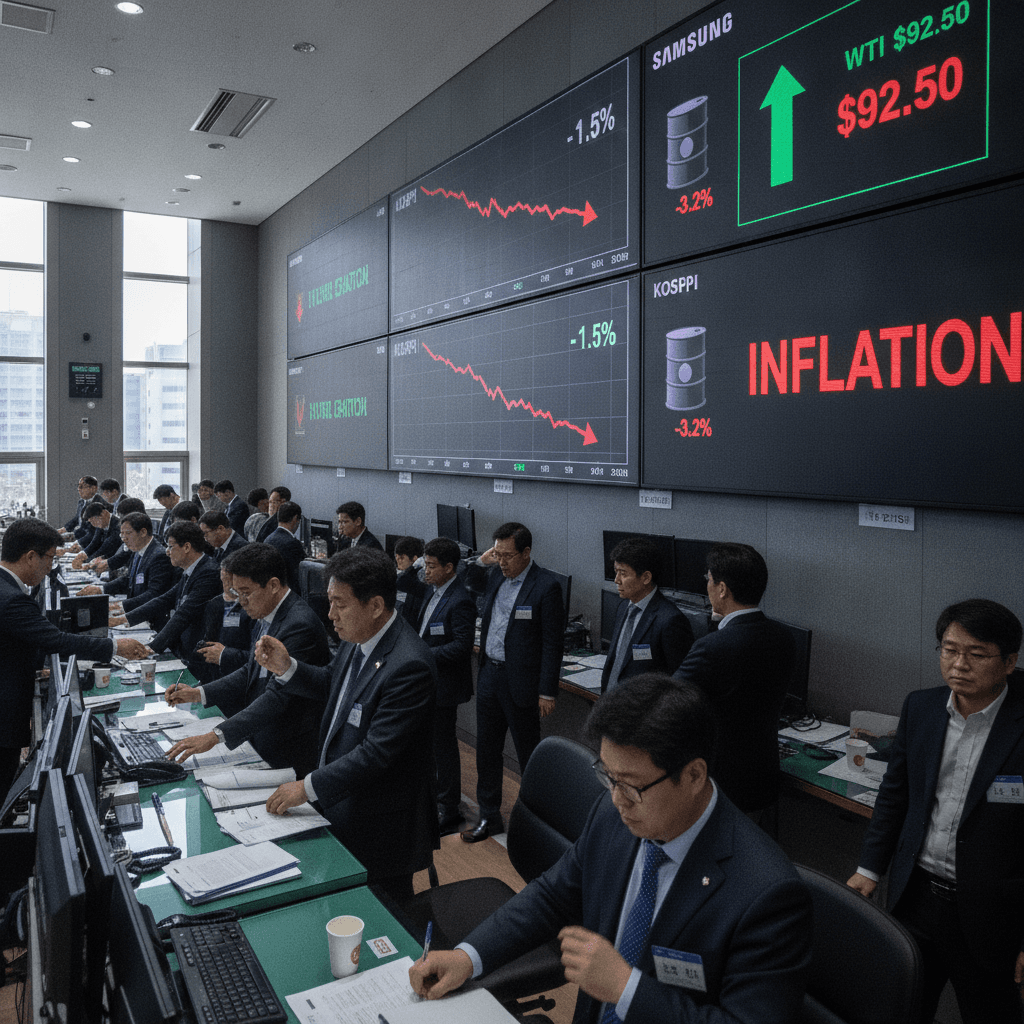 Global Market: South Korean stocks decline as Samsung falls, oil prices fuel inflation fears 
