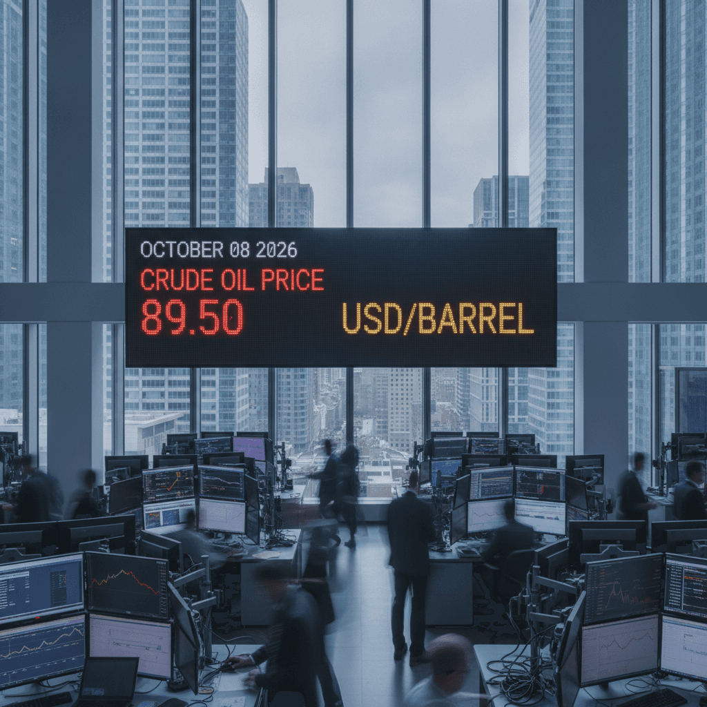 Current price of oil as of October 8, 2026