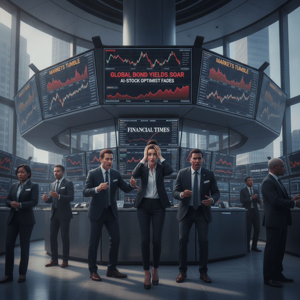 Global markets rattled as bond yields surge, offsetting AI-stock optimism
