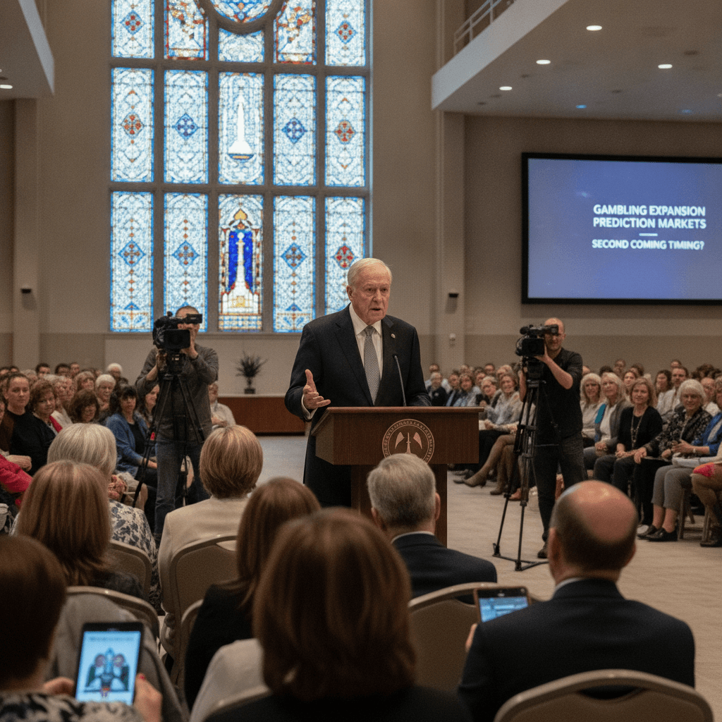 Mormon leader decries explosion of gambling and blasts prediction market wagers — ‘Or even, if you can imagine, the timing of the Second Coming’