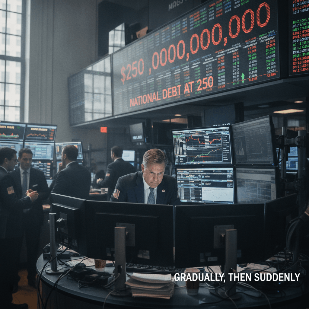 America’s budget, the bond market and the national debt at 250: Gradually, then suddenly