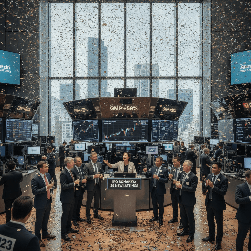 IPO bonanza: 29 companies to list this week; GMPs signal returns of up to 59%