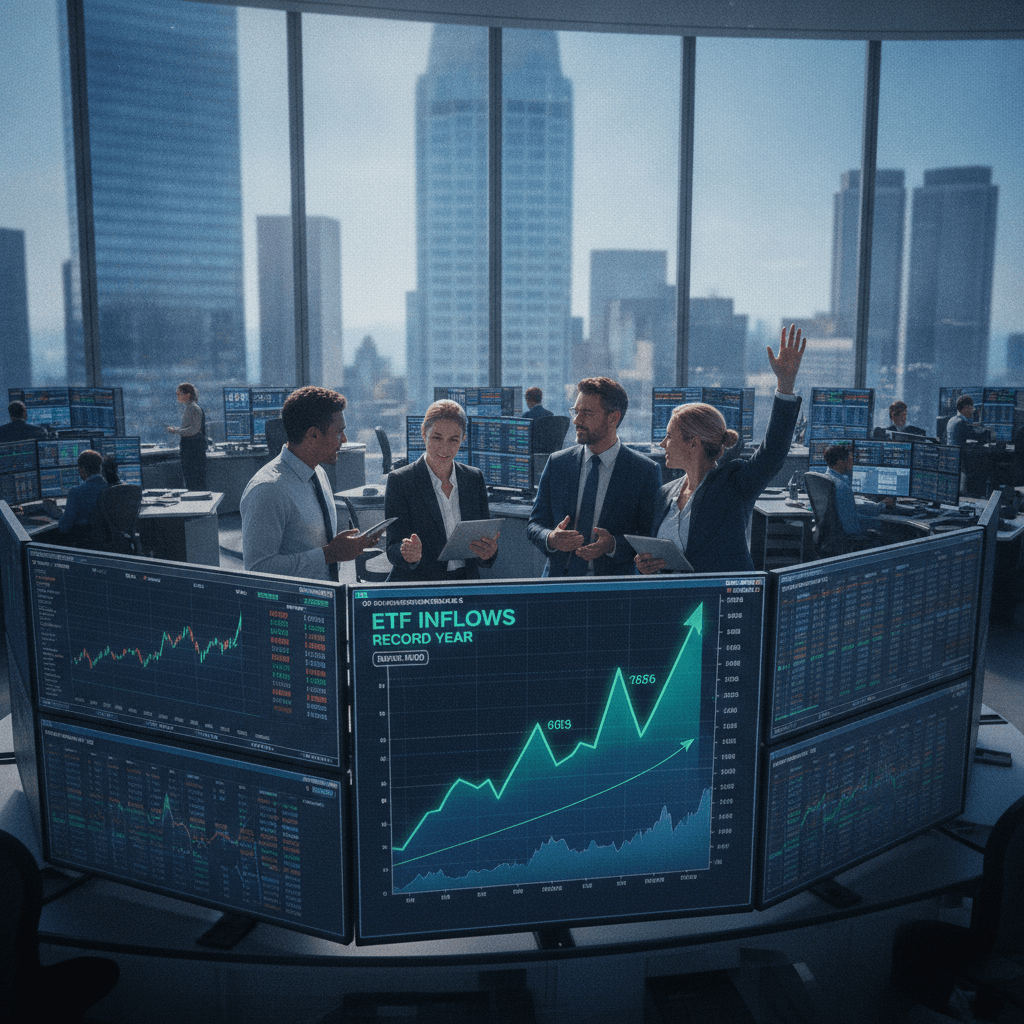 US ETF inflows smash annual record as investors favor funds