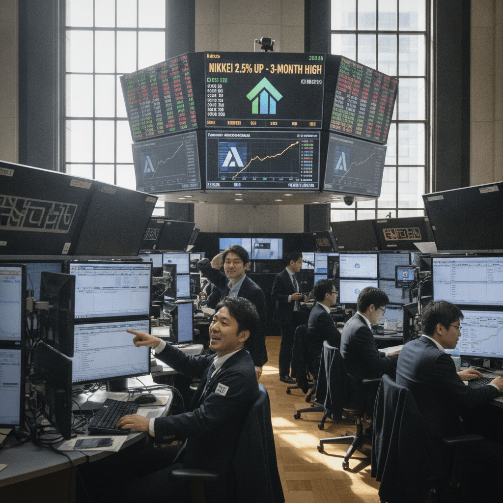 Global Market: Japan’s Nikkei jumps 2.5% to 3-month high as AI stocks rally