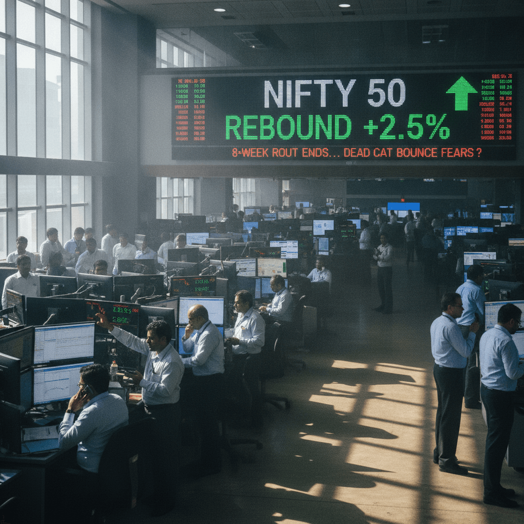 Nifty rebounds after record 8-week rout, but is this a dead cat bounce investors should fear?
