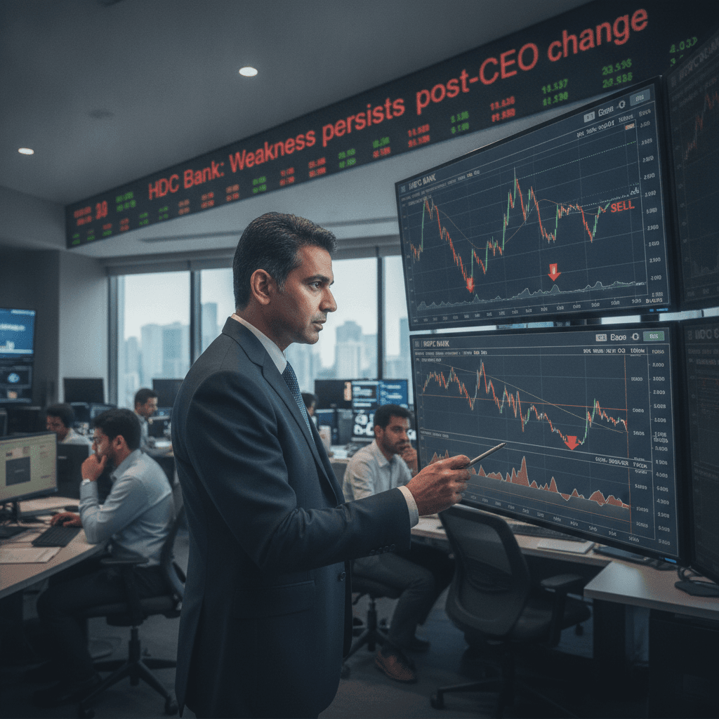 How to trade HDFC Bank shares after new CEO appointment? Technical indicators still signal weakness