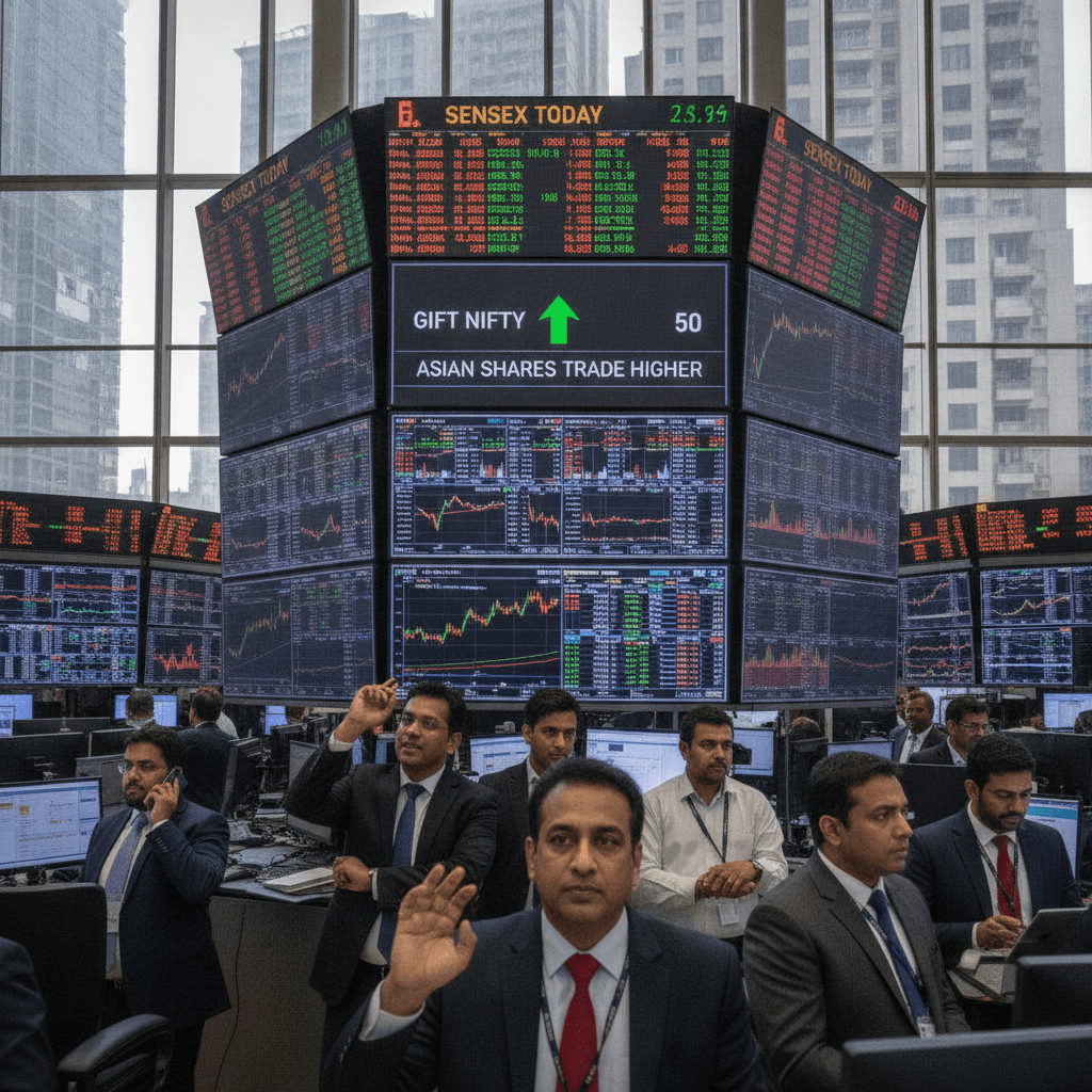Sensex Today | Nifty 50 | Stock Market Live Updates: GIFT Nifty signals a positive start; Asian shares trade higher