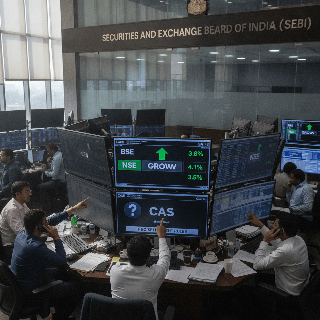 CAS U-turn ahead? BSE, Groww, NSE, other capital market stocks jump up to 4% amid buzz around Sebi tweaking F&O settlement rules