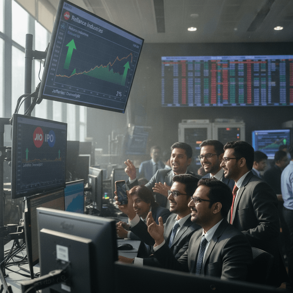 Reliance Industries shares gain 3% as JIO IPO inches closer; Jefferies increases weight in conglomerate