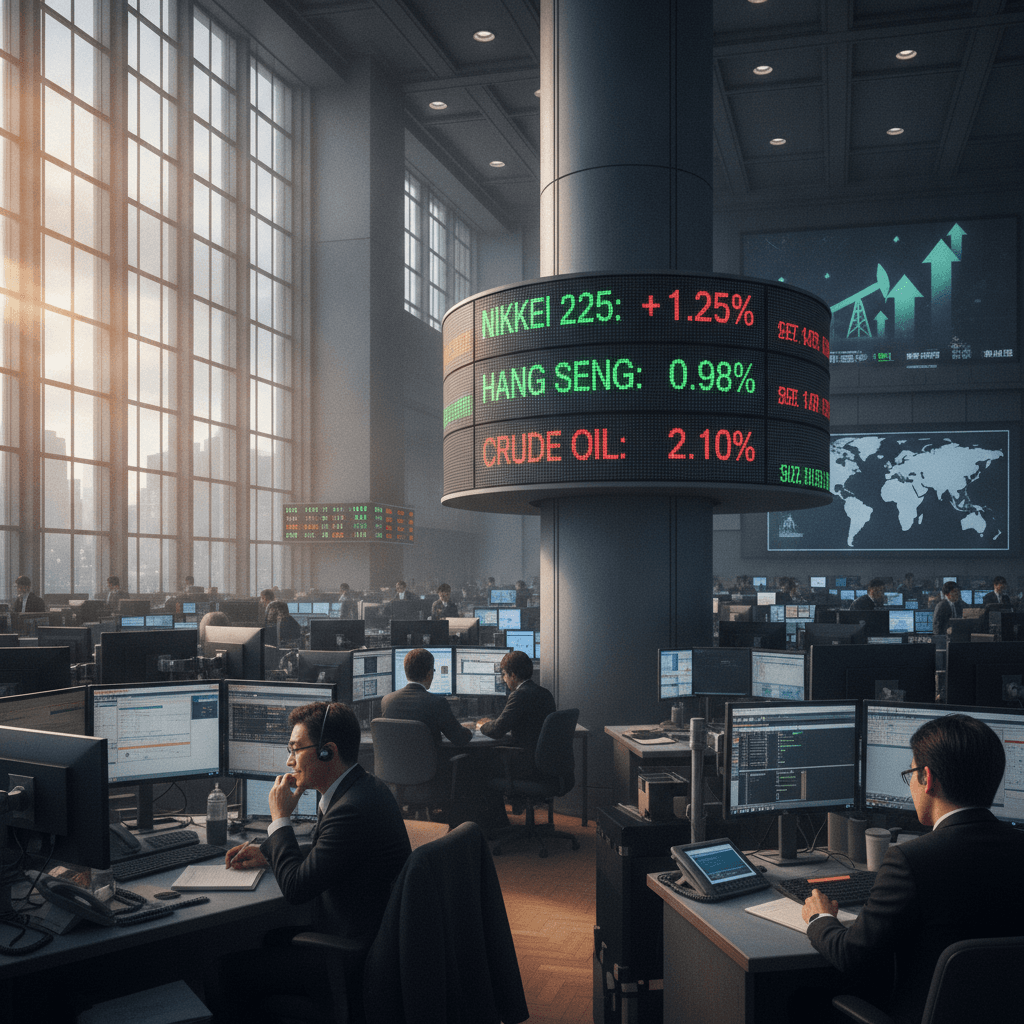 Global Market Today: Asian stocks hold near record highs, oil climbs