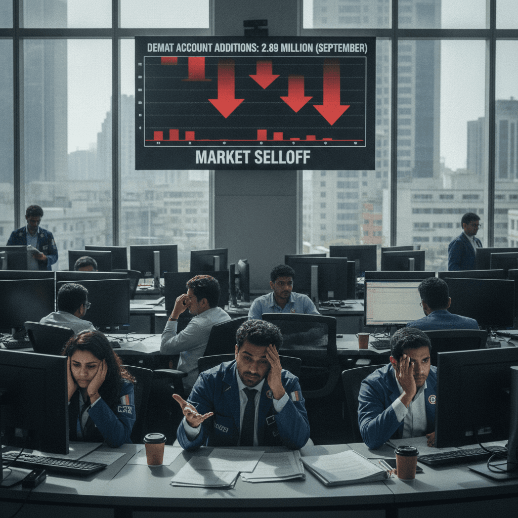September demat account additions fall to 2.89 million amid market selloff