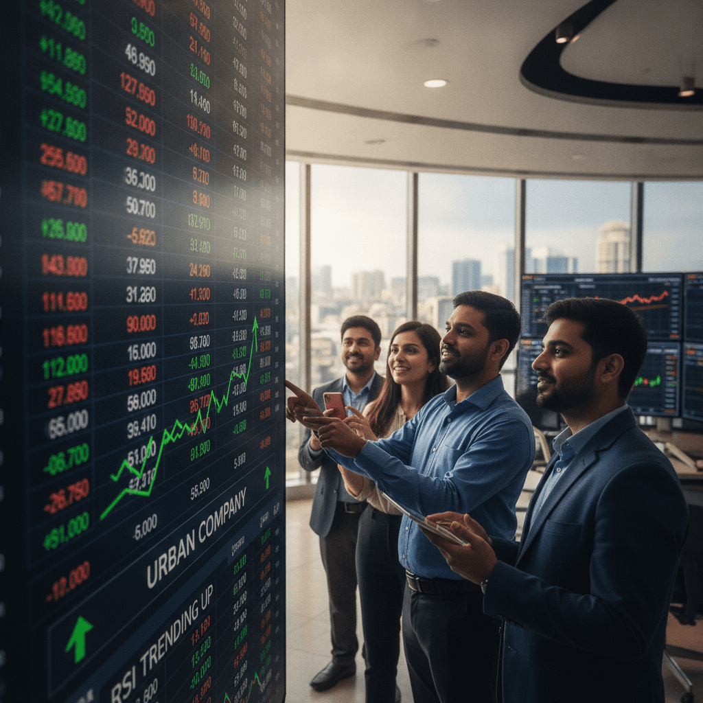 Urban Company among 6 stocks showing RSI trending up
