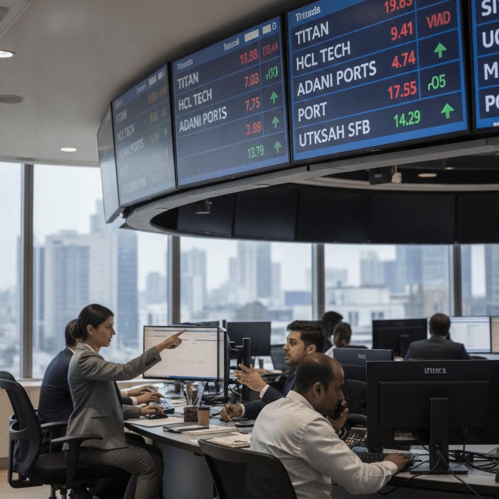Stocks in news: Titan, HCL Tech, Adani Ports and Utkarsh SFB