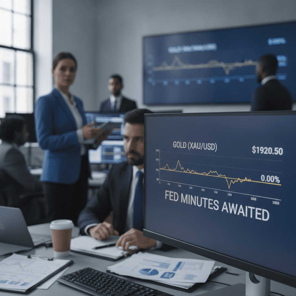 Gold flat as focus turns to Fed minutes