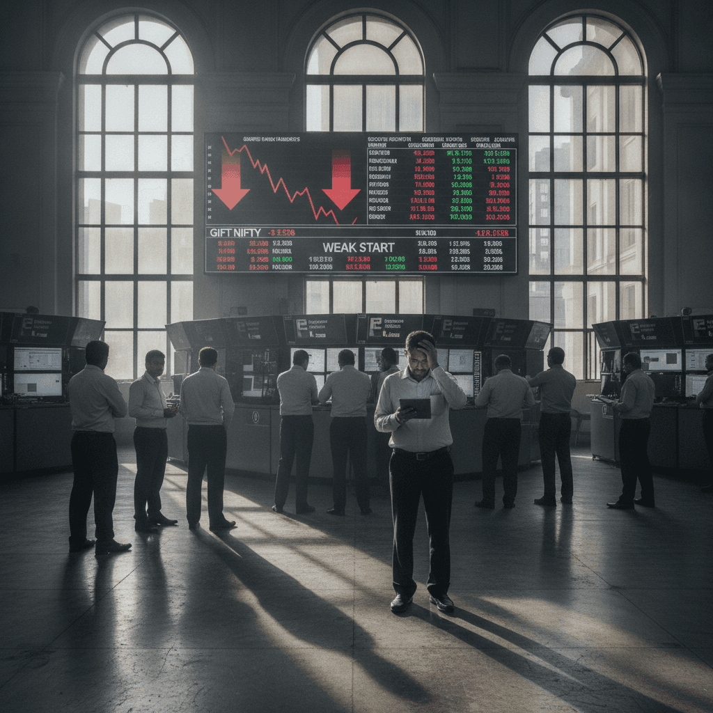 D-St set for a negative opening as GIFT Nifty signals weak start