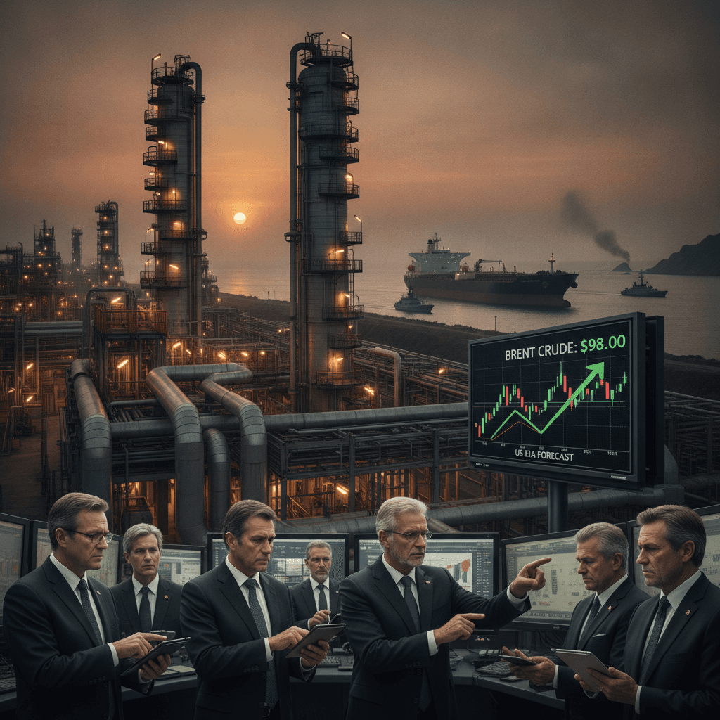 US EIA lifts Brent forecast to $98 as Iran war tightens global supplies