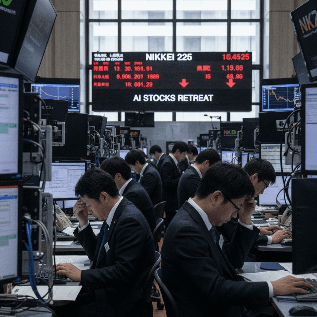 Global Market: Japanese shares fall as AI stocks retreat after sharp rally